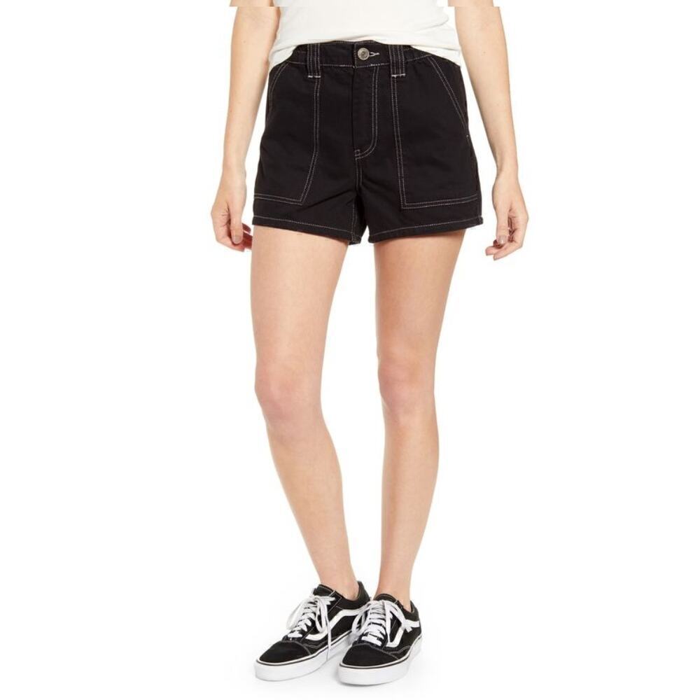 BDG Urban Outfitters Black Denim Skate Shorts SMALL NWT
